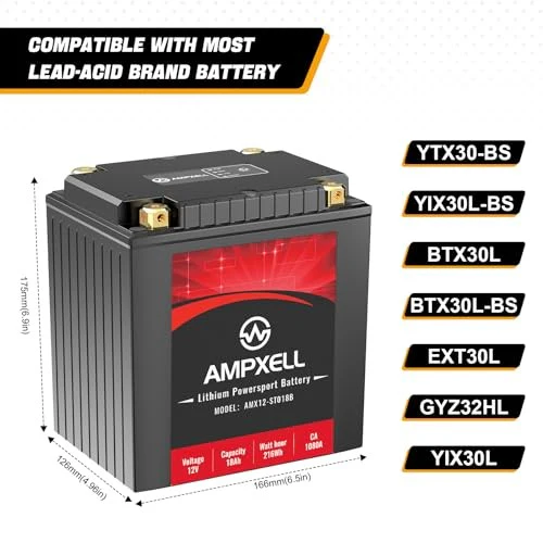 YTX30L-BS Lithium 12V Motorcycle Battery 18Ah 1080A - Image 7