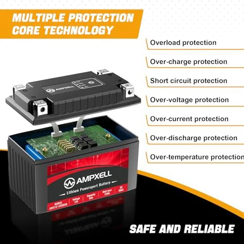 12V 6Ah 360A Lithium Motorcycle Battery YTZ14S YTZ14S-BS Compatible - Image 6