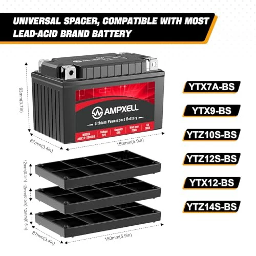 12V 6Ah 360A Lithium Motorcycle Battery YTZ14S YTZ14S-BS Compatible - Image 7