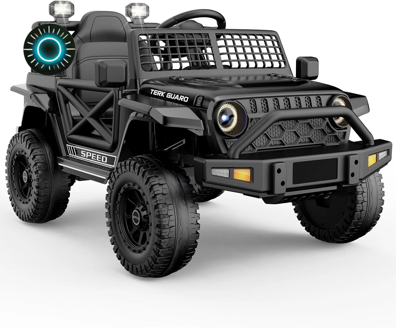 12V Electric Ride-On Jeep Truck with Power Wheels for Toddlers Ages 1-3 - Image 8