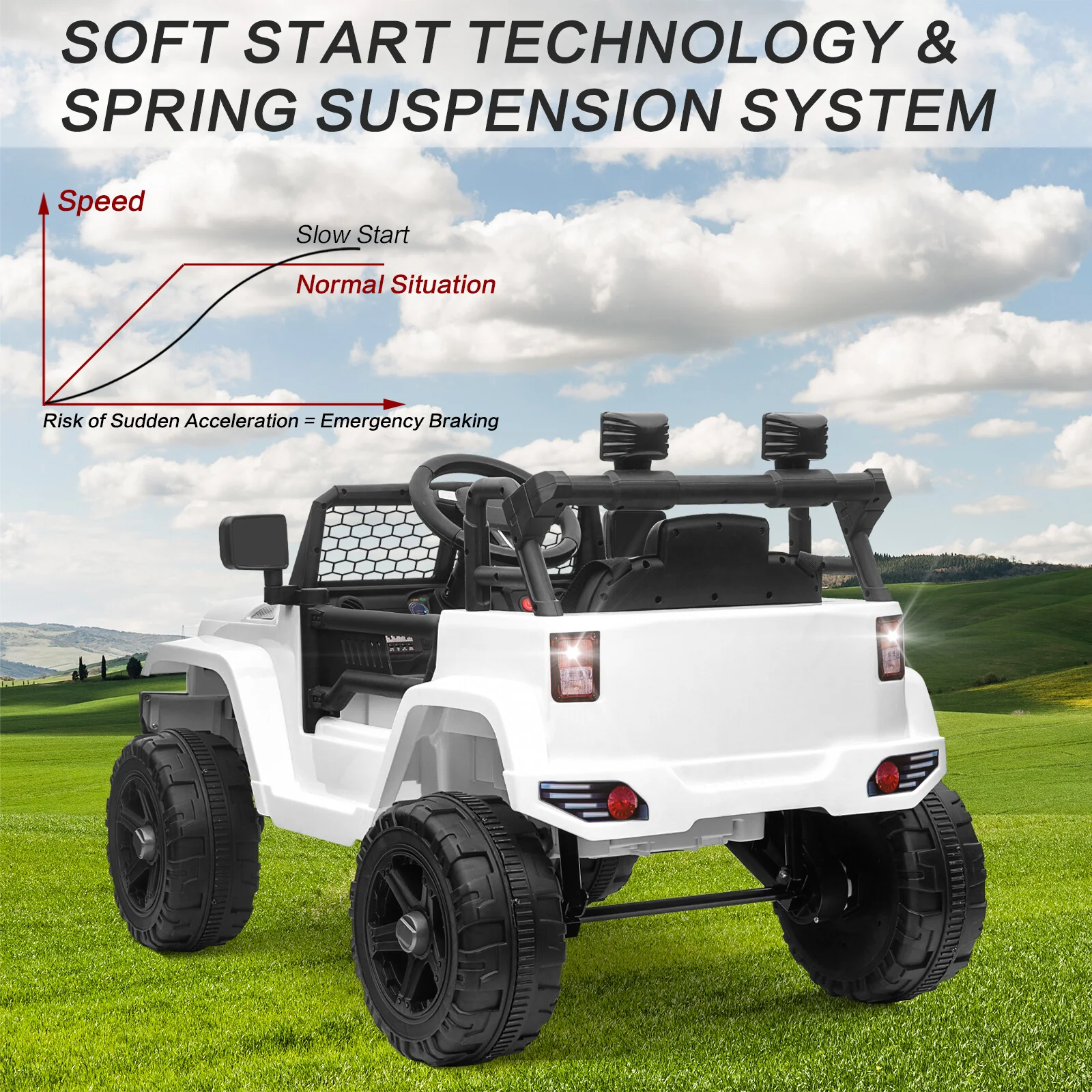 12V Battery-Powered Kids Ride-On Off-Road Truck Toy with Parent Remote Control - Image 21