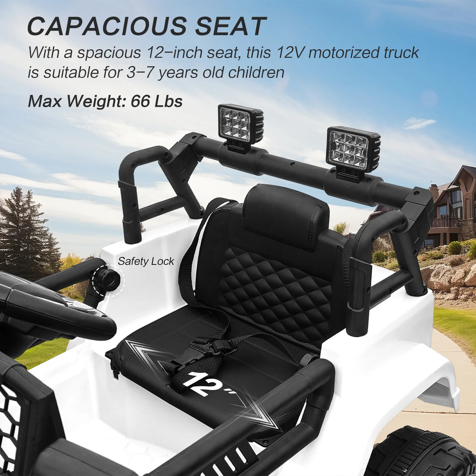 12V Battery-Powered Kids Ride-On Off-Road Truck Toy with Parent Remote Control - Image 22