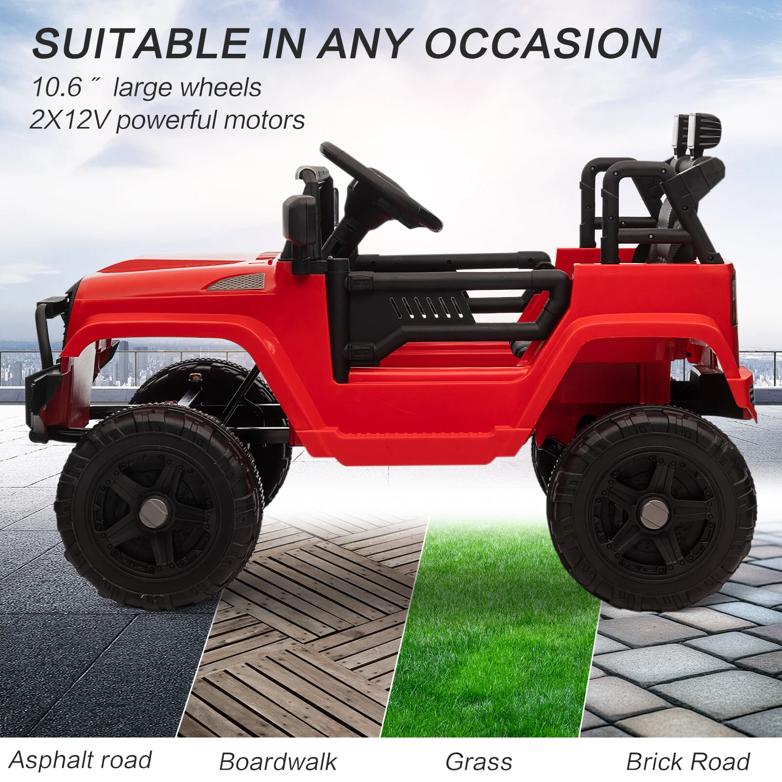 12V Battery-Powered Kids Ride-On Off-Road Truck Toy with Parent Remote Control - Image 30
