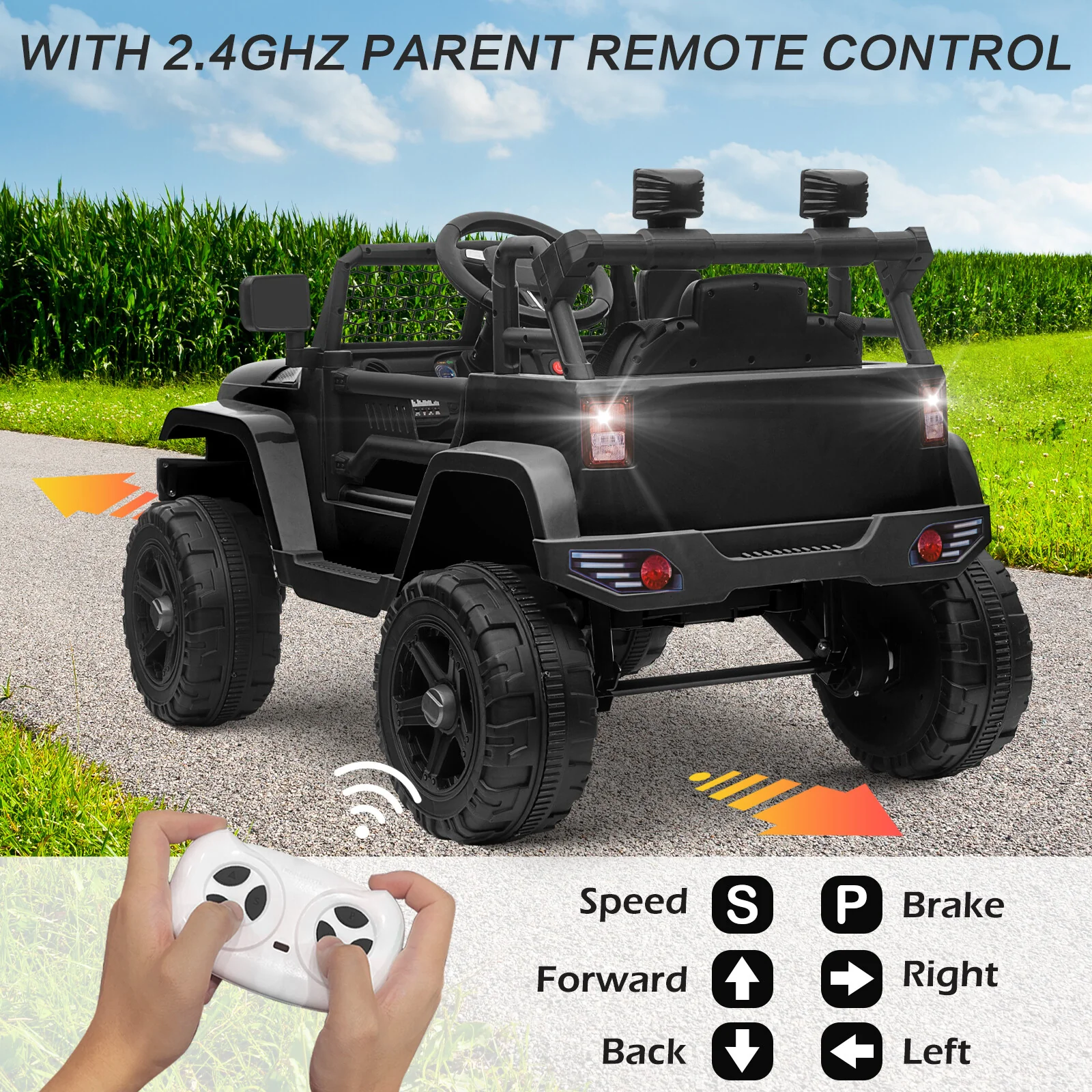 12V Battery-Powered Kids Ride-On Off-Road Truck Toy with Parent Remote Control - Image 55