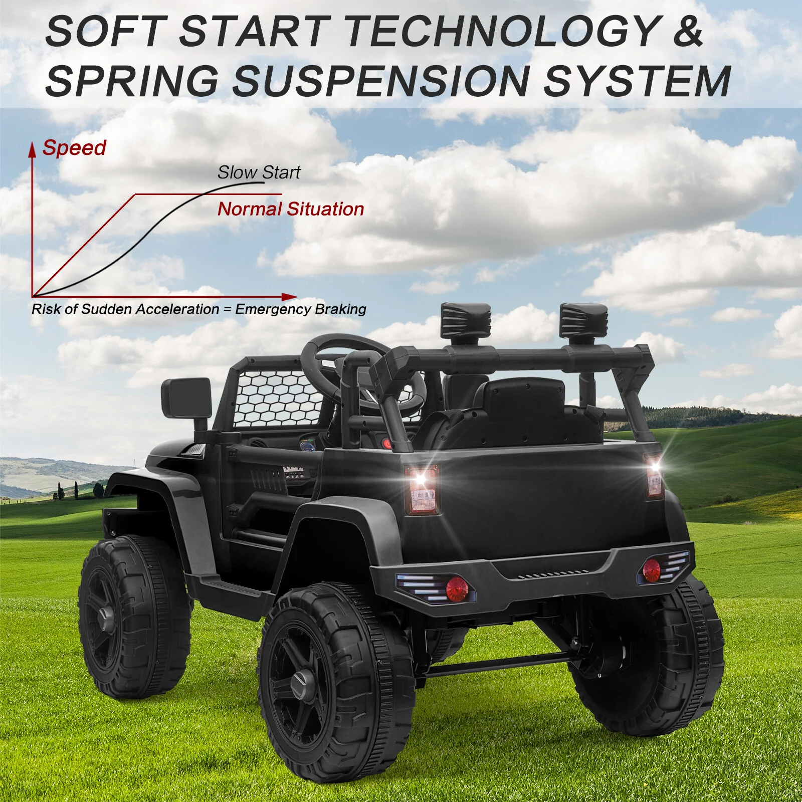 12V Battery-Powered Kids Ride-On Off-Road Truck Toy with Parent Remote Control - Image 57