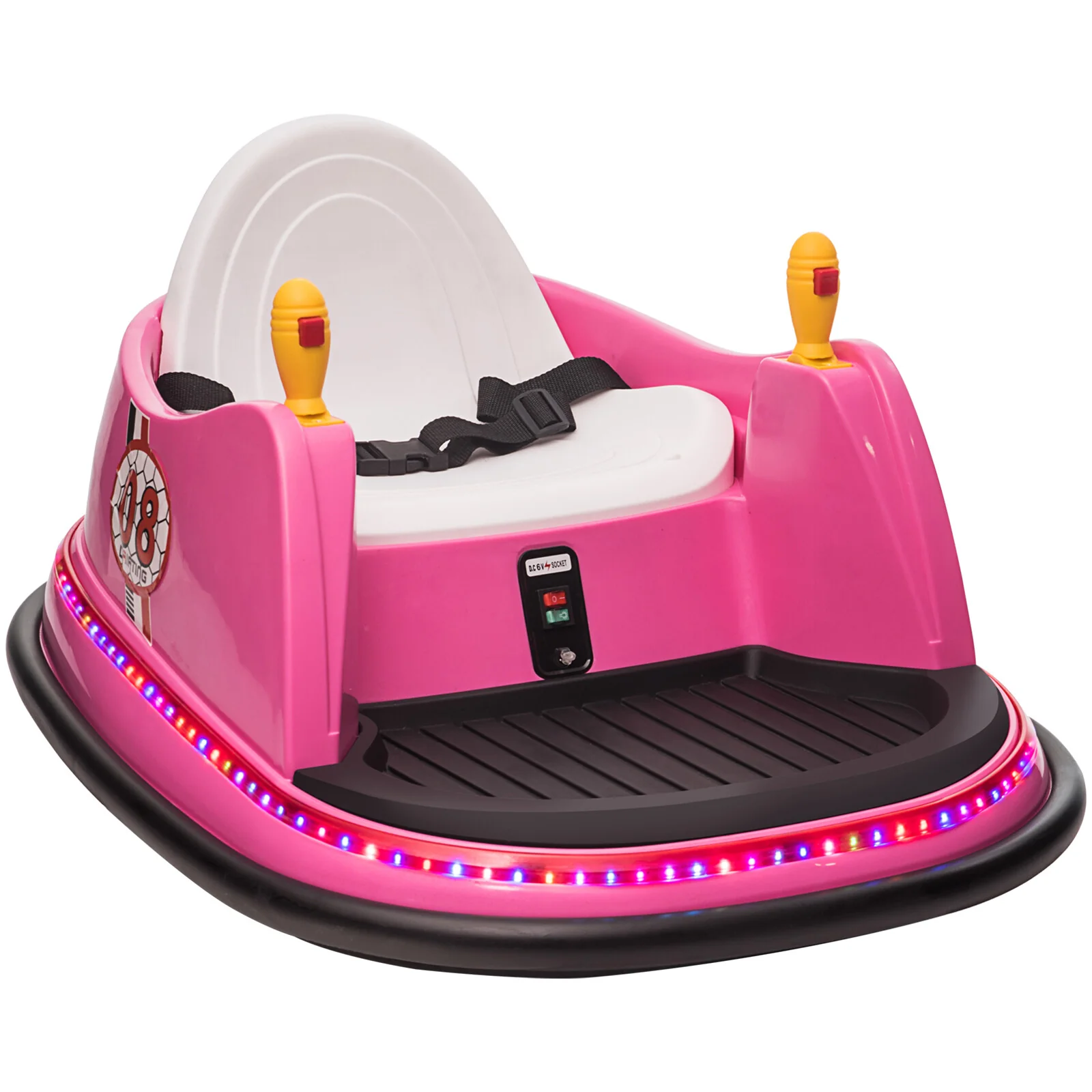 12V Kids Ride-On Bumper Car with Remote Control, 360° Spin, and Flashing Lights for Toddlers - Image 15