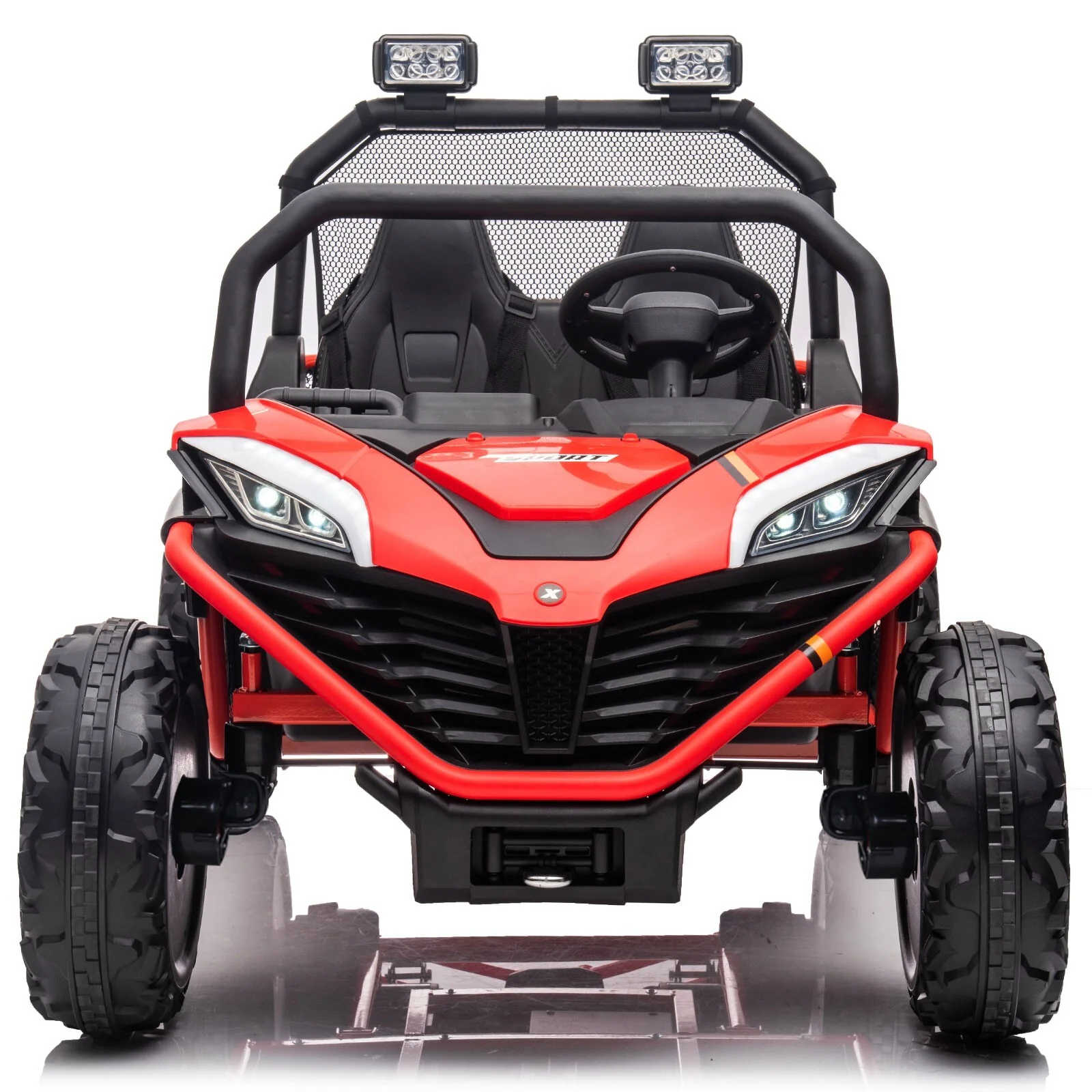 24V Electric 2-Seater Kids Ride-On UTV Truck with 4WD and Remote Control, 4x80W Motors