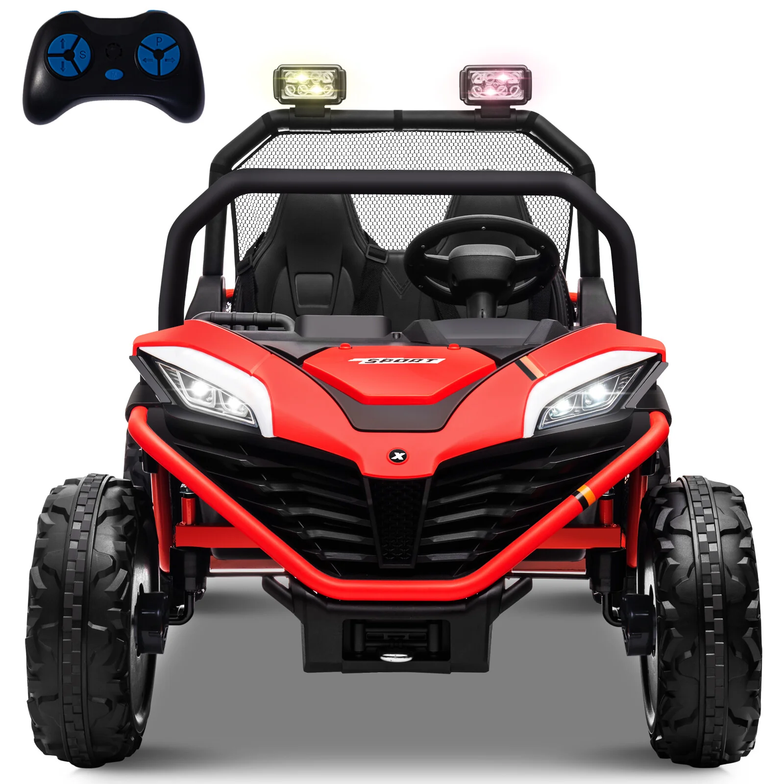 24V Electric Kids Ride-On UTV Truck with 2 Seats, 4WD and Remote Control, 4x80W Motors - Image 15