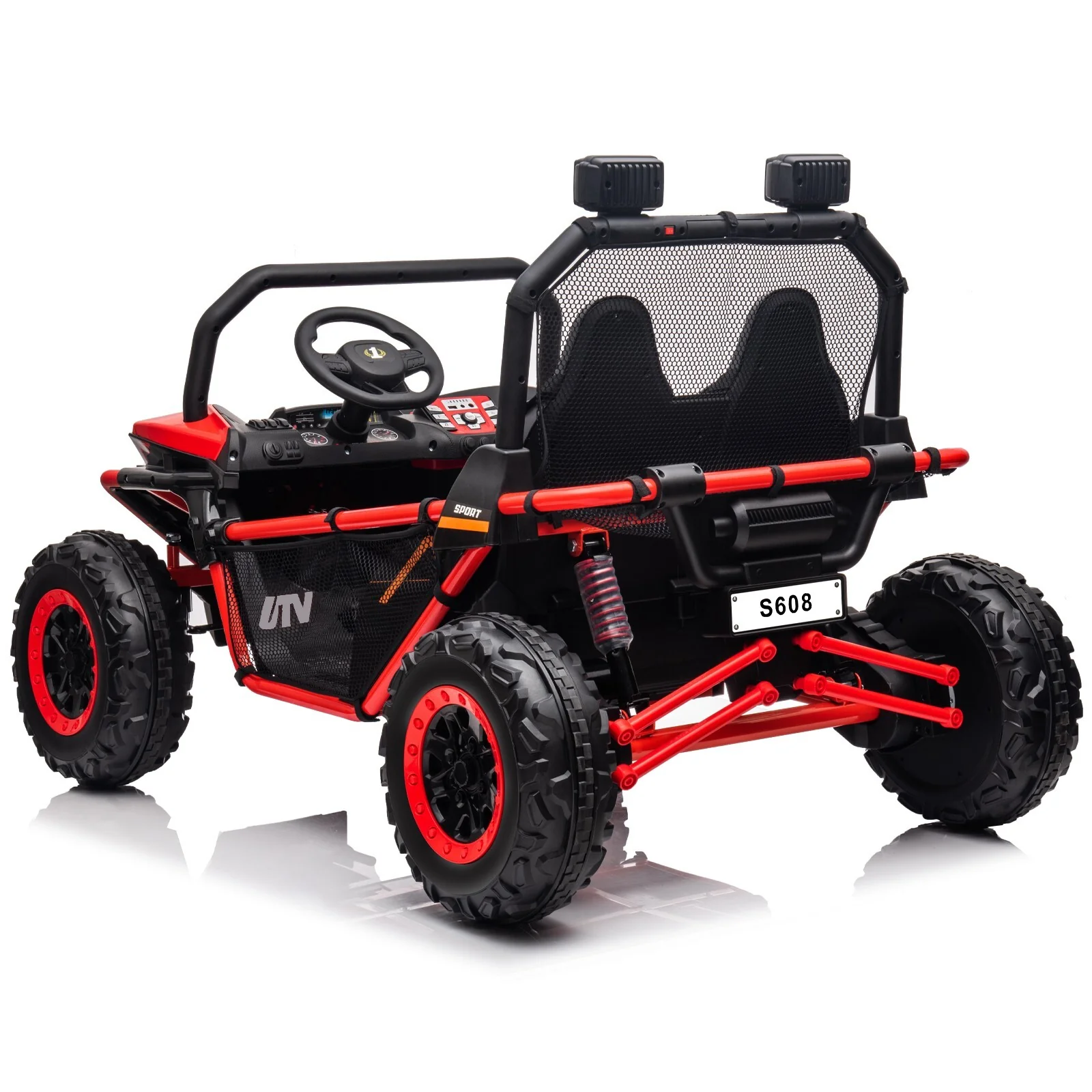 24V Electric Kids Ride-On UTV Truck with 2 Seats, 4WD and Remote Control, 4x80W Motor - Image 12