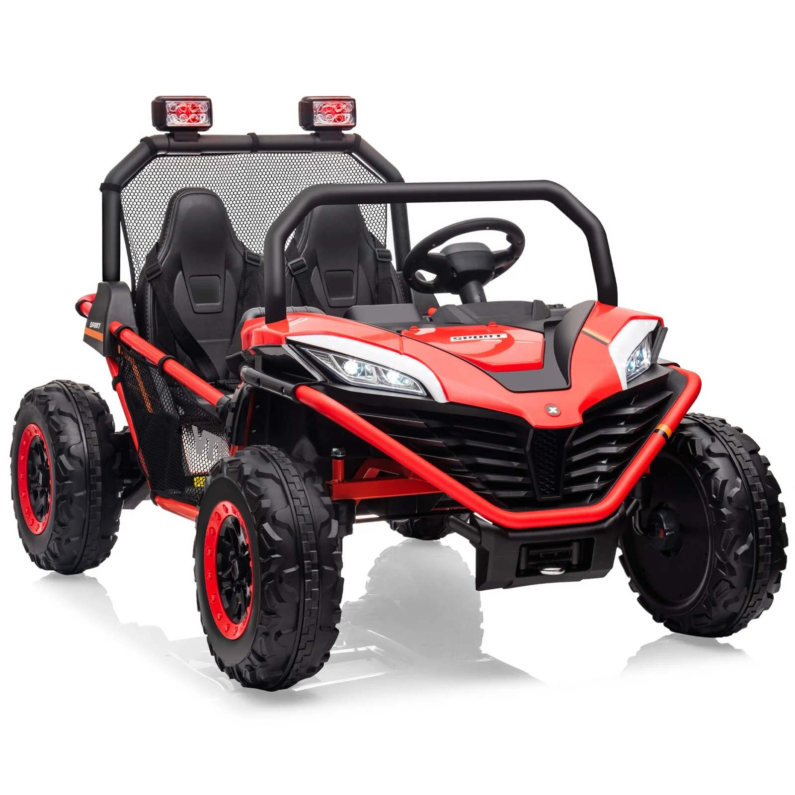 24V Electric Kids Ride-On UTV Truck with 2 Seats, 4WD and Remote Control, 4x80W Motor - Image 13