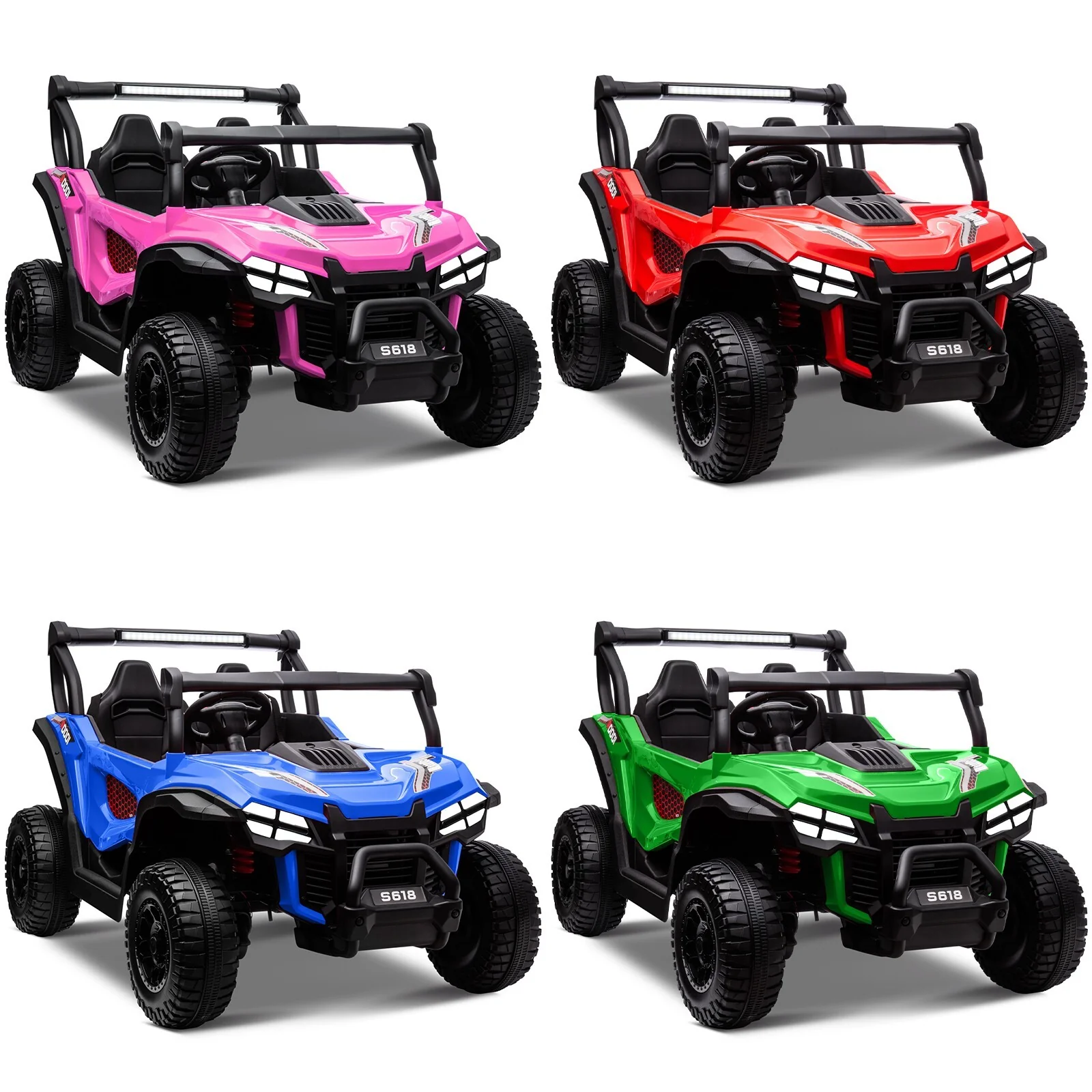 24V Kids Electric 2-Seater Off-Road UTV Truck Ride-On Car with 4WD and 80W Motor - Image 13