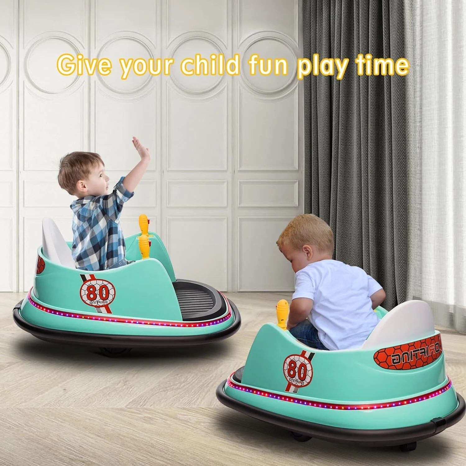 6V Electric Ride-On Bumper Car with Remote Control for Kids and Toddlers - Image 61