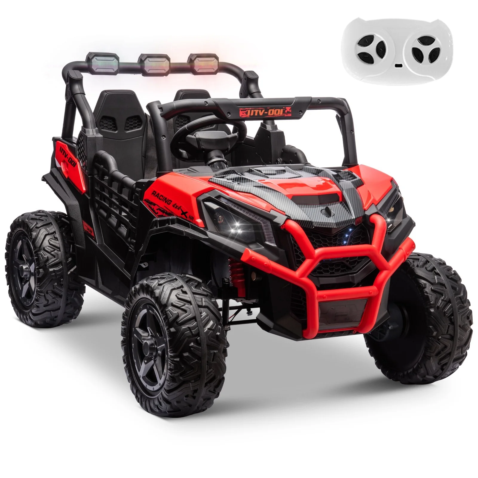 Kids Electric Ride-On UTV Truck 24V with 4WD/2WD and Remote Control Power Wheels - Image 17