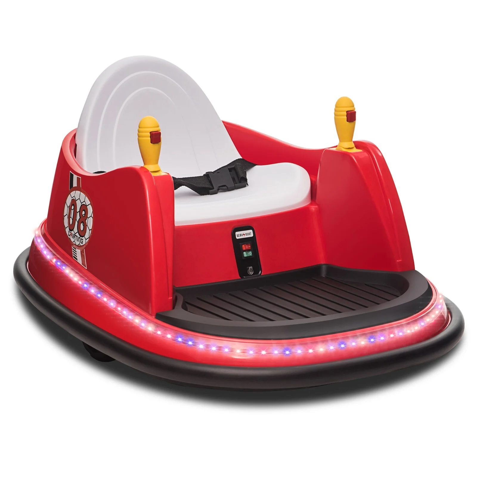 6V Kids Ride-On Bumper Car with Remote Control, 360° Spin and Flashing Lights for Toddlers - Image 36
