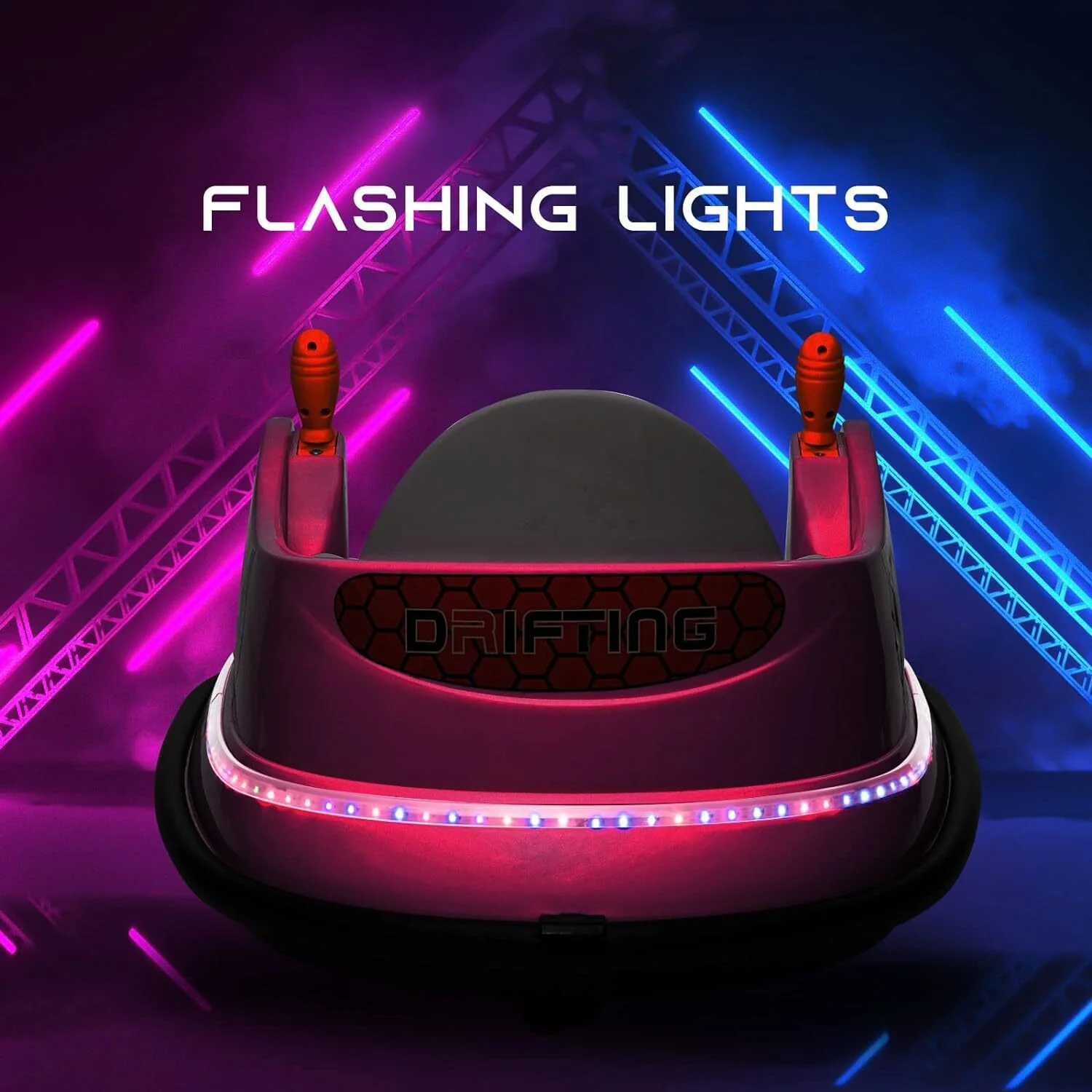 6V Kids Ride-On Bumper Car with Remote Control, 360° Spin and Flashing Lights for Toddlers - Image 45