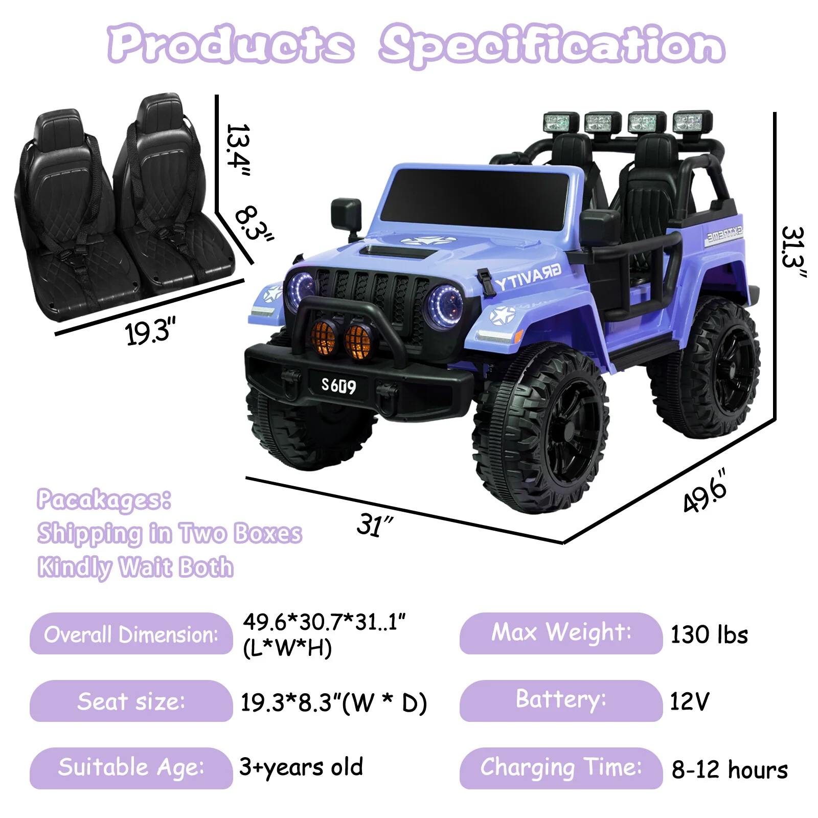 Kids 12V Electric Ride-On Jeep Truck with Remote Control and Powerful Battery - Image 18
