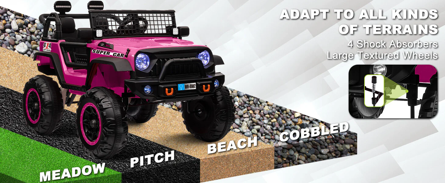 12V Electric Kids Ride-On Truck with Remote Control and 2 Seats - Image 15
