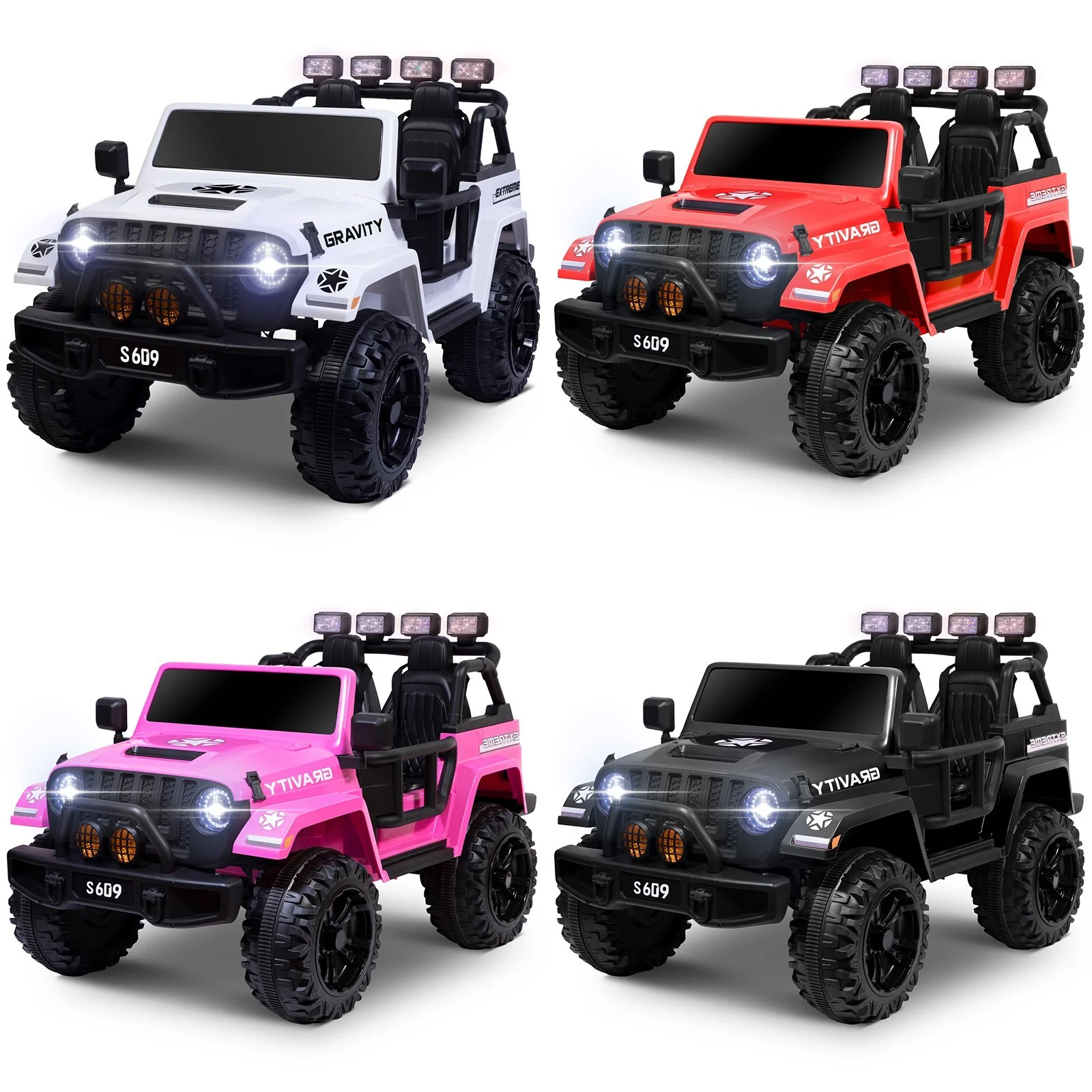 12V Electric Ride-On Jeep Truck for Kids, 2-Seater with 3 Speeds and Remote Control - Image 13