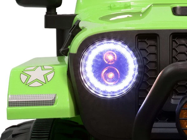 12V Electric Ride-On Jeep Truck for Kids 2-Seater with 3 Speeds Green - Image 9