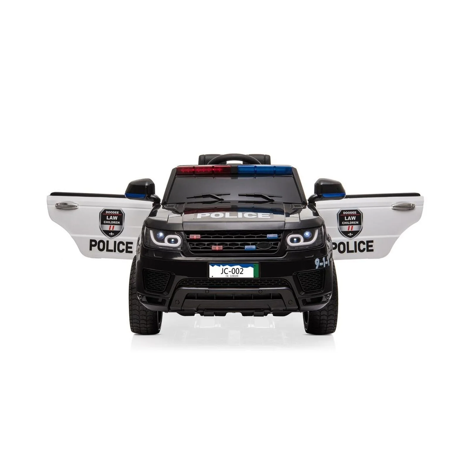 Zimtown Kids Police Electric Car with Double Drive and 12V Battery Motor - Image 10