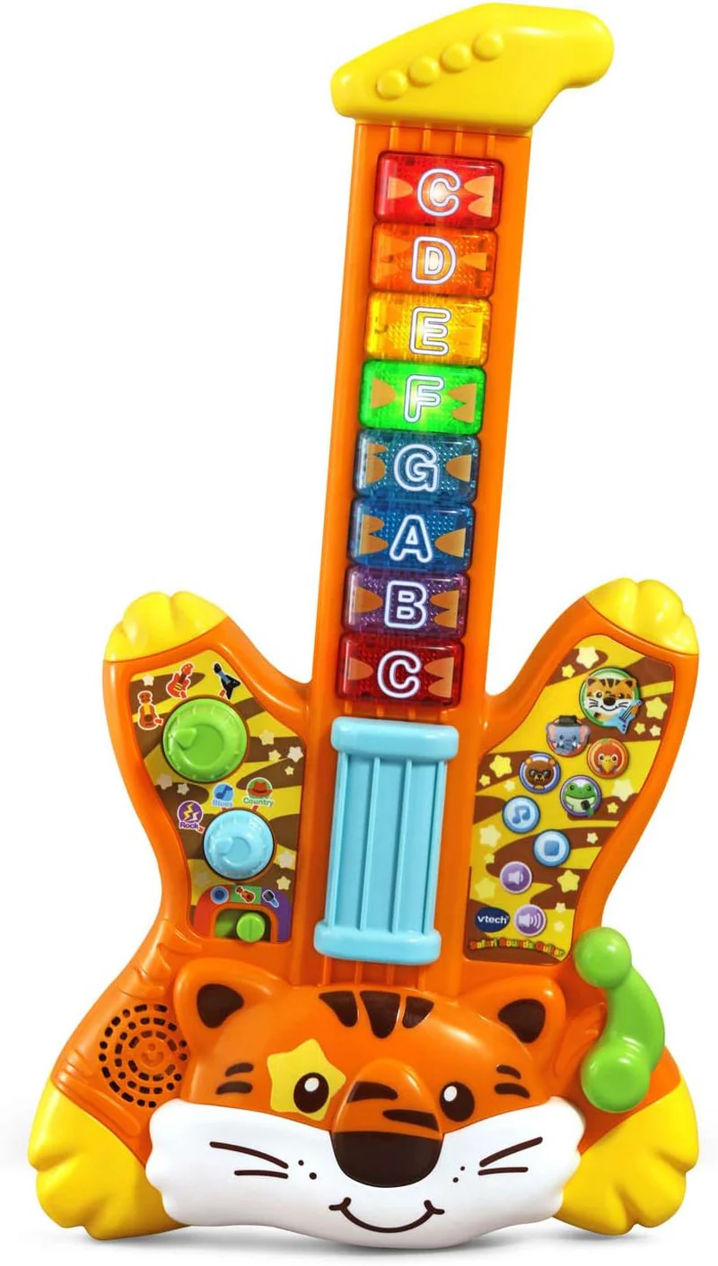 Tiger Rock Guitar by Zoo Jamz, Orange